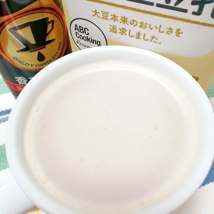 ホッと☆酒粕入り豆乳カフェオレ♪